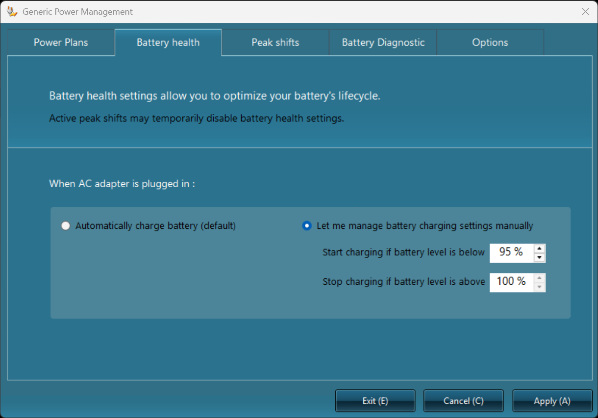 SCHENKER ELEMENT 16 (E26) Power Management Screenshot 2.png